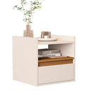 Mesa Cabeceira Suspensa Minerva Off White Nature
