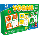 Brinquedo Pedagógico Vogais 20 Peças