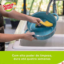 Esponja Para Limpeza Scotch-brite Cozinha - Verde/amarelo - Bloco Com 4