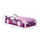 Cama Carro Menina Rosa Kids Solteiro