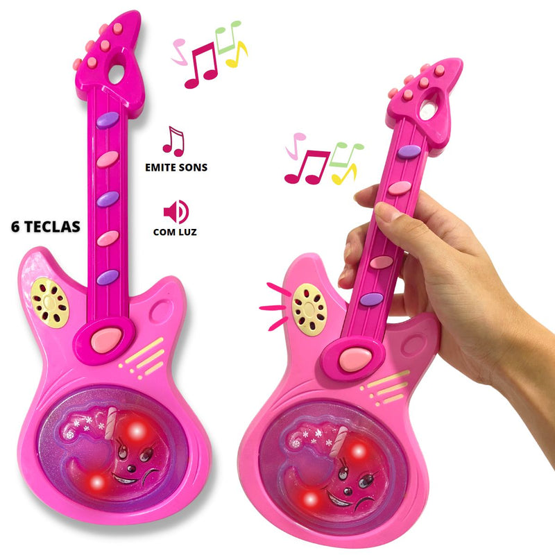 Mini Guitarra Musical Brinquedo Infantil Guitarrinha C/ Som