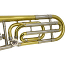 Trombone De Vara Com Rotor Tb 200vr Laqueado Dourado Com Case New York