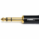 Conector P10 Stereo Metal Preto Gold Storm 5 Unidades