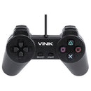 Controle Pc Usb Ps1/playstation 1 Preto - Retrô - Vinik Play 1 Preto