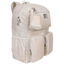 Mochila Trendy Bege Com Bolsa Chaveiro E Porta-notebook