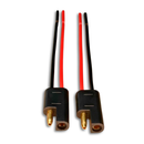 Conector Com Fio 1,5mm / Chicote Technoise Com Plug 2 Vias Ev Cobre