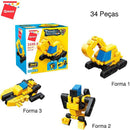 Brinquedo Para Montar Set Construção/polícia 3 Em 1 Sortido (display Com 10)