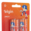 Pilha De Zinco Carvão R20 2 Unidades Elgin