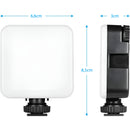 Mini Luz Led Portátil Para Vídeo Câmera Rgb Lâmpada