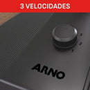 Ventilador de Mesa Arno Essential 6 Pás 40cm 140W Preto/Cinza 220V VD2E