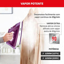 Ferro a Vapor Arno Easygliss com Base Cerâmica Lilás/Branco 127V