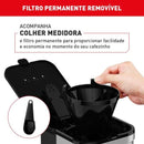 Cafeteira Elétrica Arno Preferita Inox 750ml Jarra de Vidro 220V