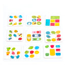 Jogo De Botões Educativo Tabuleiro Cartas Colorido
