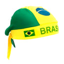 Bandana Torcedor Ajustável Eventos Esportivos Verde Amarelo