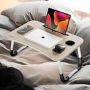 Mesa para Notebook Portátil Fortrek Lapdesk com Gaveta Embutida Madeira