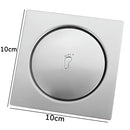 Ralo Válvula Inteligente Quadrado Aço Inox Prateado