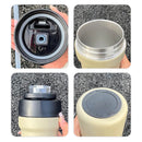 Garrafa Térmica Copo Inox 500ml Canudo Alça Cor: Vermelha