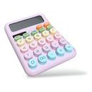 Calculadora Mecânica De Mesa Colorida 12 Dígitos Visor
