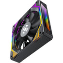 Kit Cooler Fan ARGB Fortrek Frosty Preto Com Controladora/Controle