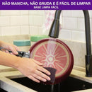 Frigideira Rochedo Facilita Vermelho 20cm - CXM / 6