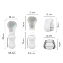 Bebedouro Dobrável Para Pets Silicone 300ml Flexível Branco