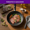 Frigideira Rochedo Robusta Grafite 18cm - CXM / 6