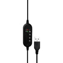 Headset Office Fortrek FK 731A USB Preto