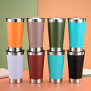 Copo Térmico Cerveja Café Aço Inox 473ml Abridor Cor:verde