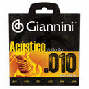 Corda Para Violão Giannini Geswam Bronze Acústica 65/35 0,010