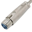 Adaptador Xlr Fêmea  P10 Mono Metal Storm 05 Unidades
