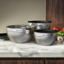 Conjunto De Bowls Inox Electrolux 3 Peças Com Tampa Plástica