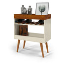 Aparador Buffet Adega Aspen Off White Caramelo
