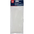 Abraçadeira Nylon Branca 2,5x200mm - Pacote Com 100 Unidades