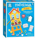 Brinquedo Para Colorir Kit Pinturinha Casinhas
