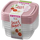 Pote Plástico Conj L5p4 Pote Fácil 530ml(s)