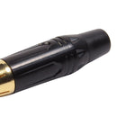 Conector Linha Rca Macho Preto Metal Storm 10 Unidades