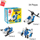 Brinquedo Para Montar Set Construção/polícia 3 Em 1 Sortido (display Com 10)