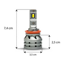 KIT LÂMPADA TARPONN TP-6123 LED TX5 H8/H9/H11/H16-A PRO
