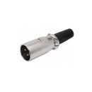 Cannon Xlr Macho Metal Niquelado C/ Prensa C/5 Preto Importado