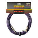 Cabo P10 Prowire Em L Tweed Preto/lilás 3,05m Wireconex