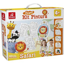 Brinquedo Para Colorir Safari Super Kit Com 4 Telas