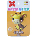 Massa De Eva Criativa Girafa Com 4 Cores 28g