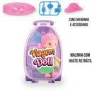 Boneca Viagem Doll 9cm Com Cheirinho E Acessórios – Pacote Com 16 Unidades