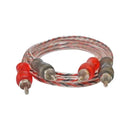 Cabo 2 Rca Transparente 01m Automotivo Storm