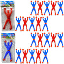 Kit 20 Bonecos Que Gruda Parede E Vidro Ninja De Brinquedo