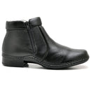 Botina Casual Conforto Couro Preto - RT1600FLOPTO