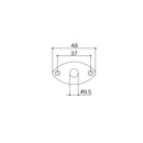 Suporte Para Jack Conexão Instrumentos Preto Gotoh JCB-2 B