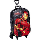 Mochila Infantil Com Rodinha Homem De Ferro 3d