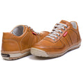 Sapatênis Casual Conforto Couro Marrom Claro - RT3002FLOCAS