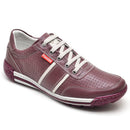 Sapatênis Casual Conforto Couro Vermelho - RT3004FLOBDO